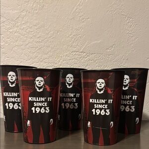 Horror Themed Black and Red Tumblers